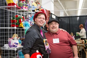 Michael Sellick and Ken McCamish at the Knit and Crochet Show, Manchester, NH
