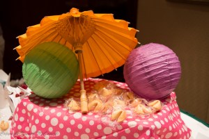 Decorations at yarn tasting